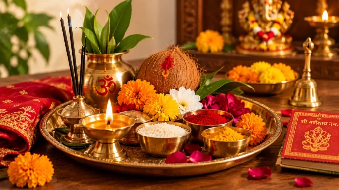 Puja thali